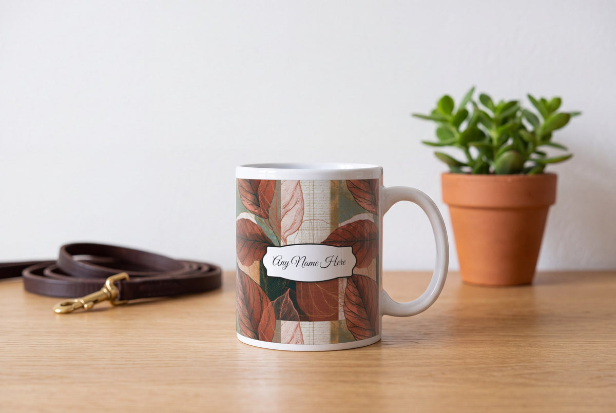Lifestyle: Isometric Leaf Name Mug 2