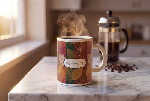 Lifestyle: Atomic Age Leaves Name Mug 2
