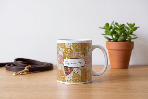 Lifestyle: Atomic Age Leaves Name Mug