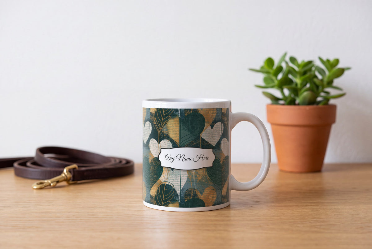Lifestyle: Screenprint Heart Name Mug 2