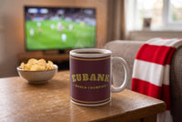 Lifestyle: Personalised Maroon and Gold Boxing Robe Mug